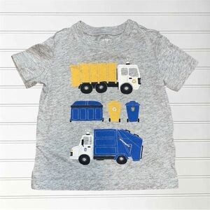 EUC Boys Trash Truck Recycle Truck Short Sleeve Shirt
